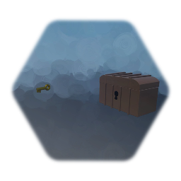 Treasure chest with key