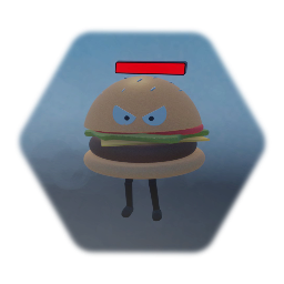 Burger with health bar