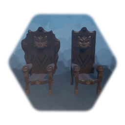 Ornate Throne Chair