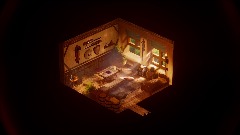 Isometric scene: Fantasy study