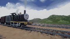 Fredrick hauling a heavy goods train