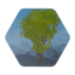 Dark Bark Green Tree