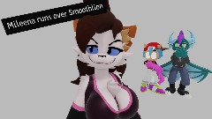 Mileena runs over Smoothlion. (Meme)