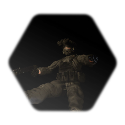 First person shooter soldier