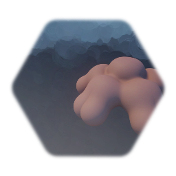 alien flying - raw sculpt