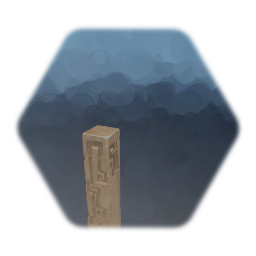 Falling Columna del Templo antiguo