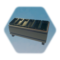 Grocery Store - Rack with empty Baskets