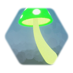Champignon vert brillant / Shiny green mushroom