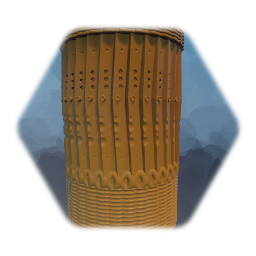 White Detailed Cylinder