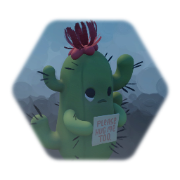 Please hug me too cactus prop