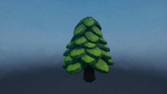 Cartoonish needle tree