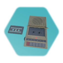 Tape player + tape (finished)