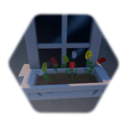 Cityscape: Apartment Window w/ Planter [A]