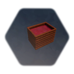 Crate Holding Something Red