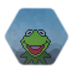 Pixel Kermit Head