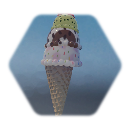 Ice cream with 3 scoops