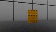 Waffle falling over