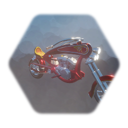 Motorcycle (custom chopper)