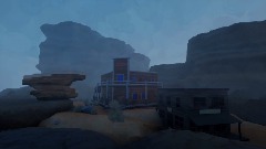 Canyonside saloon and bank - a little dangerous