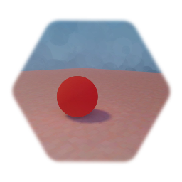 Glowing red ball