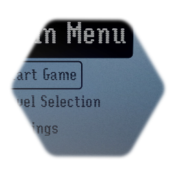 Main Menu with level selection