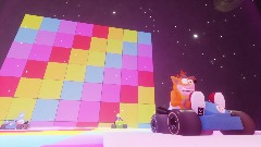 Rainbow road SNES CDR Crash Dreams racing