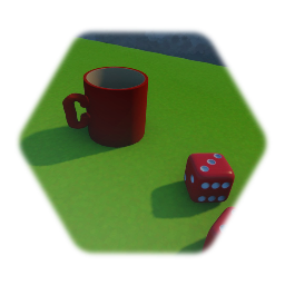 Mug and dice