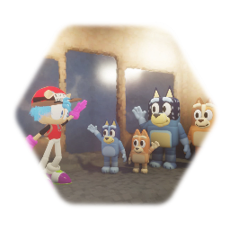 Evil The Sackboy Meets Bluey's Family!