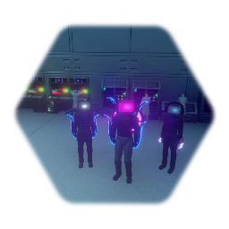 Shadow TV man and Larry