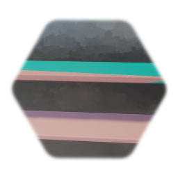 Teal and Pink End Table