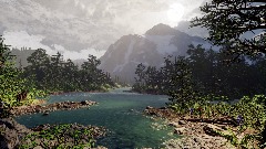 Mt Shuksan Valley Lake