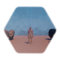 Male character with hairstyles