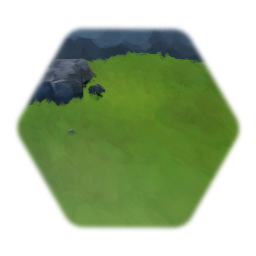 Steiniger Grasblock