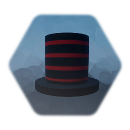 Striped Hat [Black/Red]