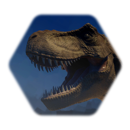 J P Tyrannosaurus (Rexy) head