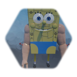 <uicircle> Spongebot muscle pants Sculpture <uicircle>