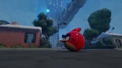 Angry birds    Red vs GODZILLA