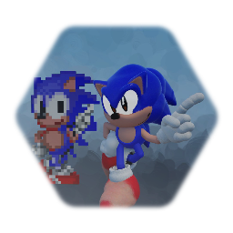 Old Classic Sonic Model