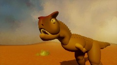 Carnotaurus puppet