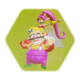 Wario & Shantae (Piggyback)