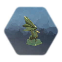 Crystal Dragon Gold Statute