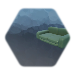 Shiny Green Couch
