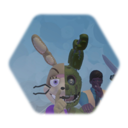 Afton family and The Glitchy Spring