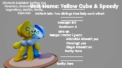 Dreams Tower Defense- (Humanized) Yellow Cube and Speedy