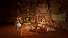 Christmas Mouse Scene