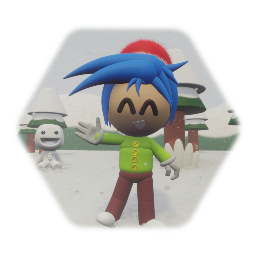 Pietro with Christmas clothe