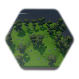 Randomly generated terrain asset spread