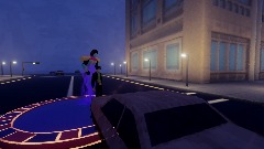 Jotaro goes through the streets