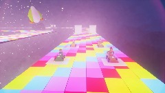 SNES Rainbow Road Mario Kart allstars racing donkey kong