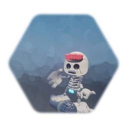 Friday night funkin boyfriend game over skeleton